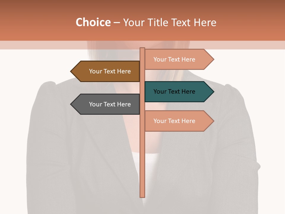 A Woman Is Standing With Her Arms Crossed PowerPoint Template