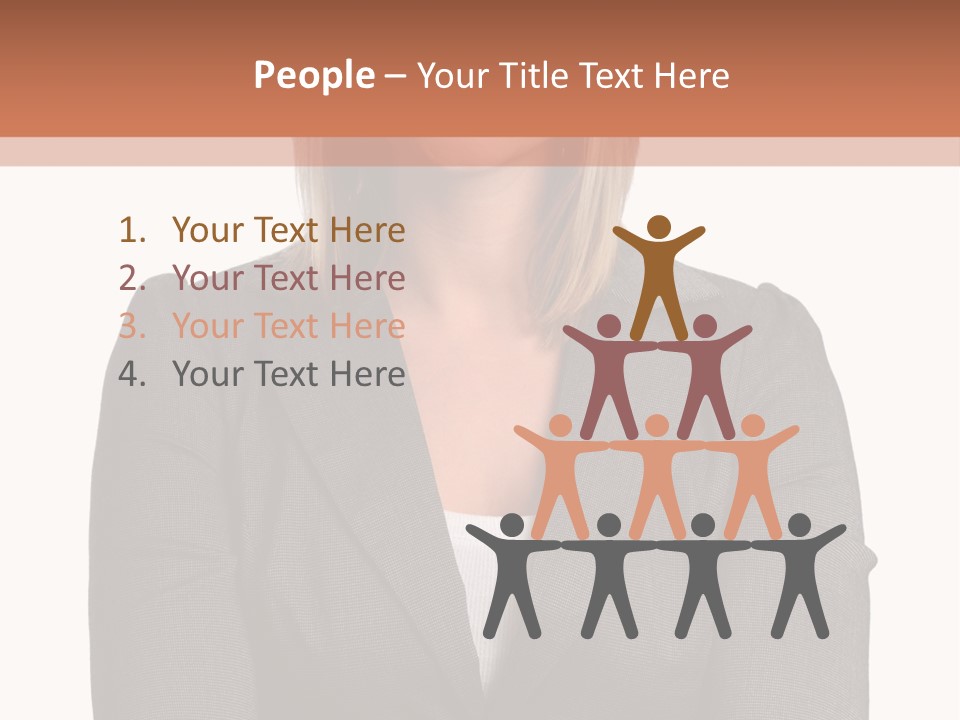 A Woman Is Standing With Her Arms Crossed PowerPoint Template