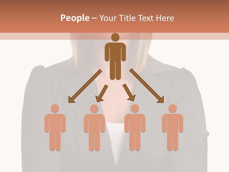 A Woman Is Standing With Her Arms Crossed PowerPoint Template