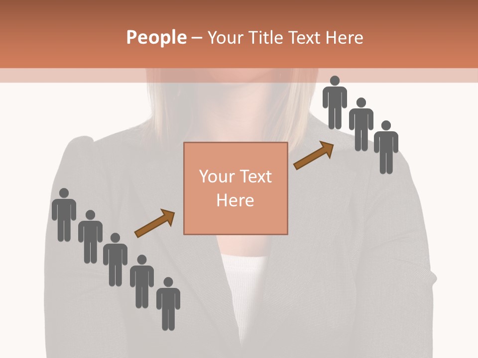 A Woman Is Standing With Her Arms Crossed PowerPoint Template