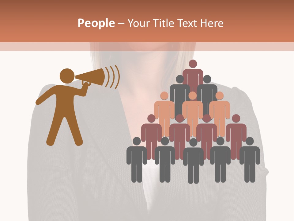 A Woman Is Standing With Her Arms Crossed PowerPoint Template