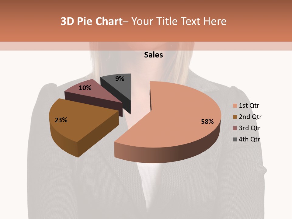 A Woman Is Standing With Her Arms Crossed PowerPoint Template