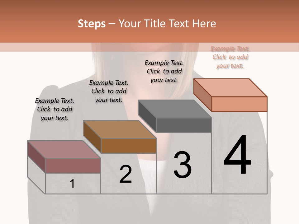 A Woman Is Standing With Her Arms Crossed PowerPoint Template