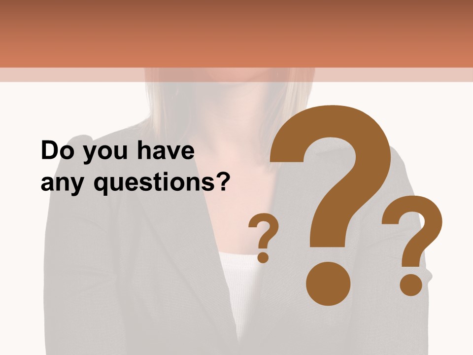 A Woman Is Standing With Her Arms Crossed PowerPoint Template