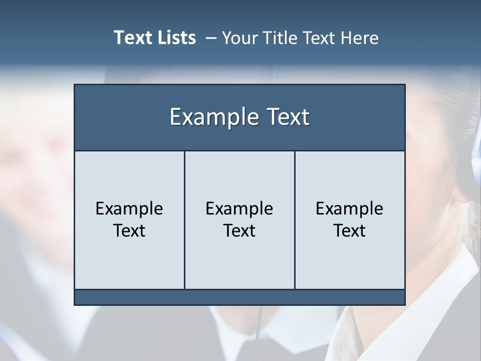 A Man And A Woman Wearing Headsets Powerpoint Template PowerPoint Template