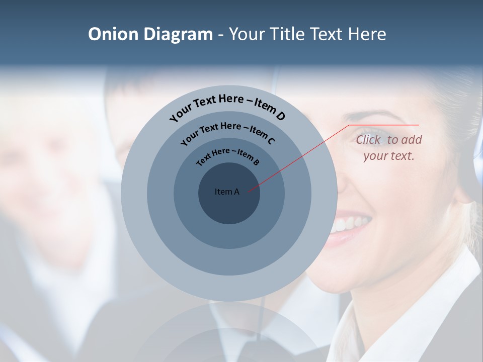 A Man And A Woman Wearing Headsets Powerpoint Template PowerPoint Template