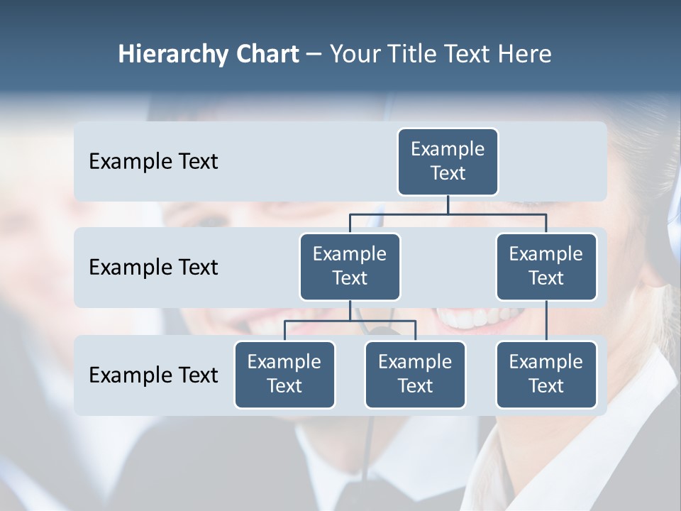 A Man And A Woman Wearing Headsets Powerpoint Template PowerPoint Template