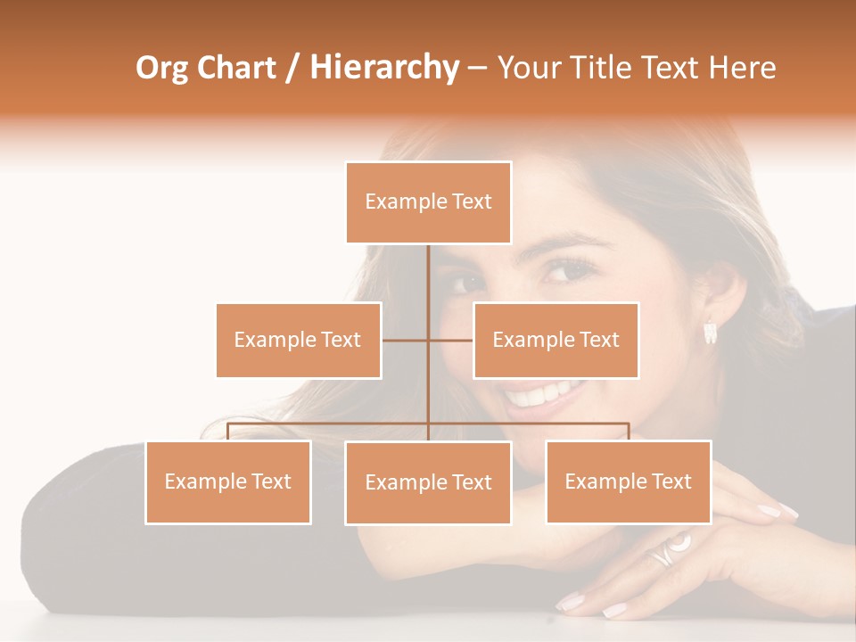 A Woman Is Smiling And Posing For A Picture PowerPoint Template