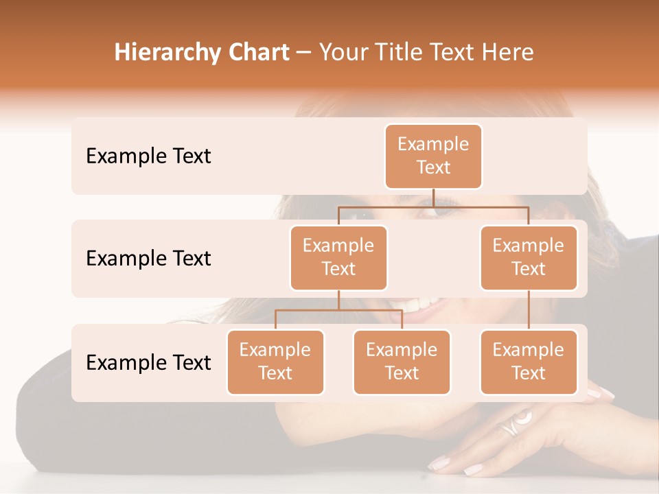 A Woman Is Smiling And Posing For A Picture PowerPoint Template