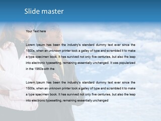 A Man And A Woman Standing Next To Each Other PowerPoint Template
