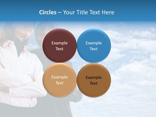 A Man And A Woman Standing Next To Each Other PowerPoint Template