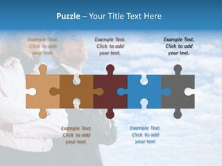 A Man And A Woman Standing Next To Each Other PowerPoint Template