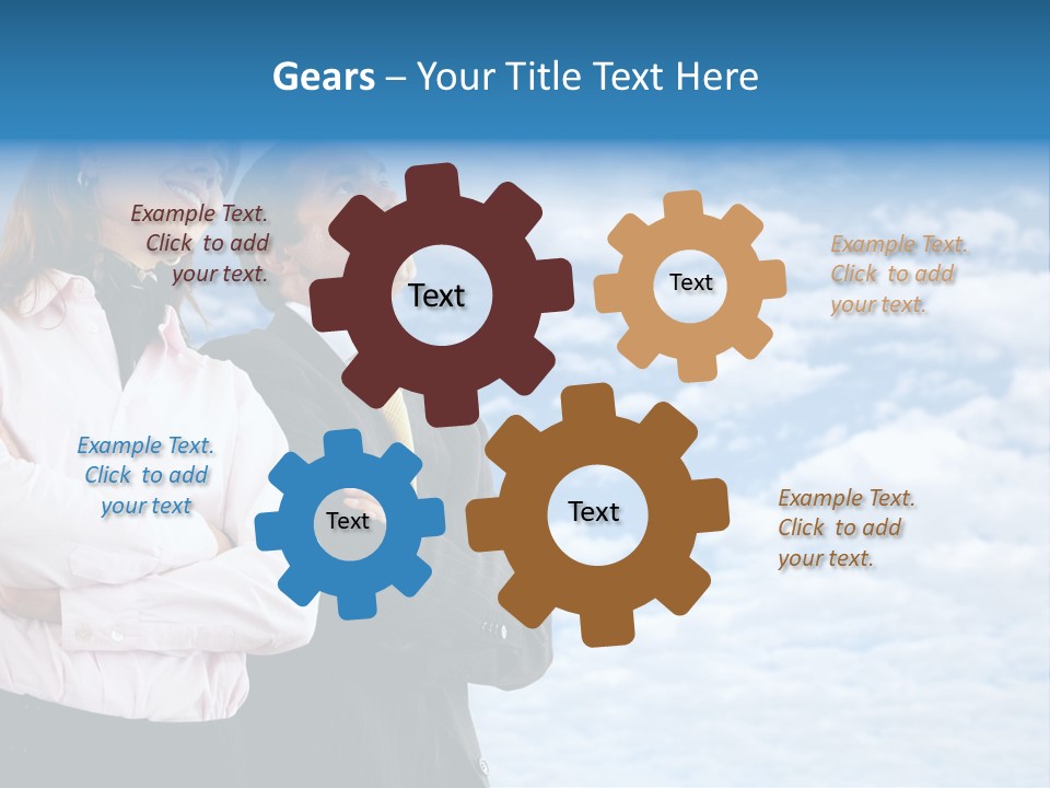 A Man And A Woman Standing Next To Each Other PowerPoint Template
