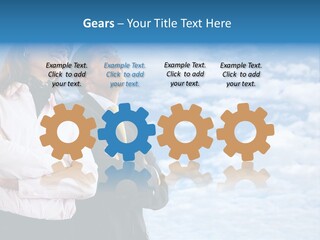 A Man And A Woman Standing Next To Each Other PowerPoint Template