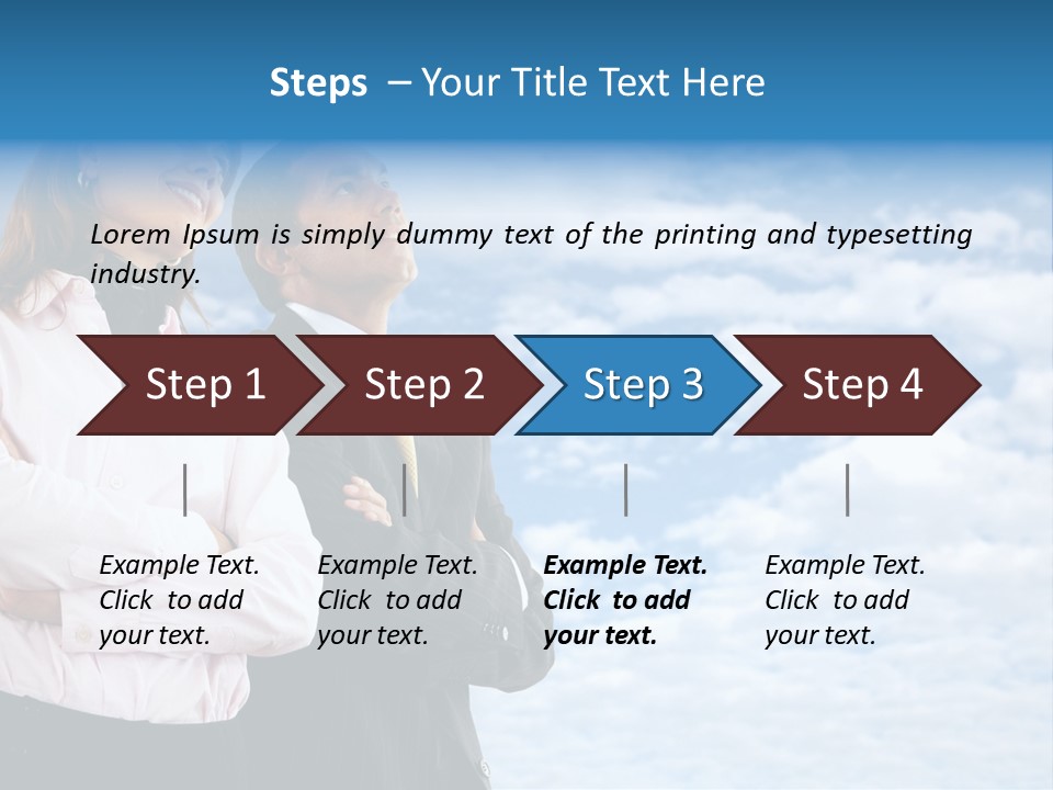 A Man And A Woman Standing Next To Each Other PowerPoint Template