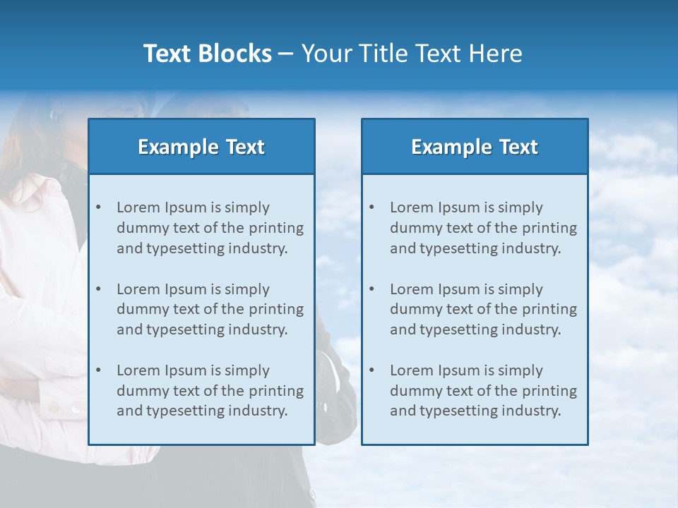A Man And A Woman Standing Next To Each Other PowerPoint Template