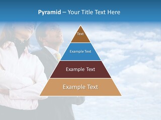 A Man And A Woman Standing Next To Each Other PowerPoint Template