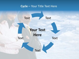 A Man And A Woman Standing Next To Each Other PowerPoint Template
