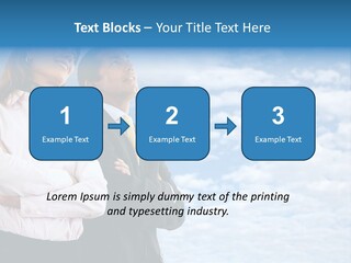 A Man And A Woman Standing Next To Each Other PowerPoint Template