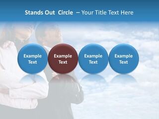 A Man And A Woman Standing Next To Each Other PowerPoint Template