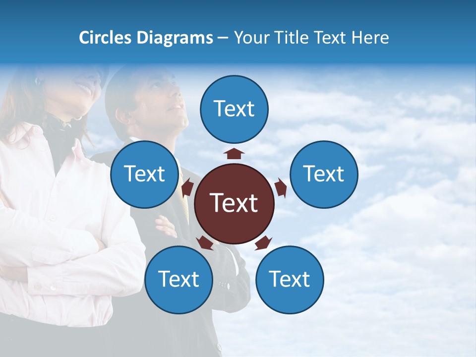 A Man And A Woman Standing Next To Each Other PowerPoint Template