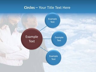 A Man And A Woman Standing Next To Each Other PowerPoint Template