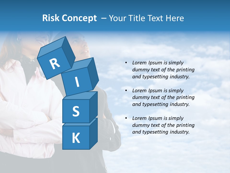 A Man And A Woman Standing Next To Each Other PowerPoint Template