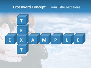 A Man And A Woman Standing Next To Each Other PowerPoint Template