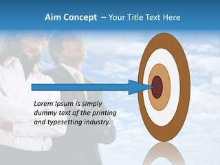 A Man And A Woman Standing Next To Each Other PowerPoint Template