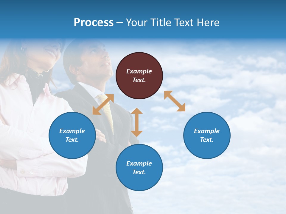 A Man And A Woman Standing Next To Each Other PowerPoint Template