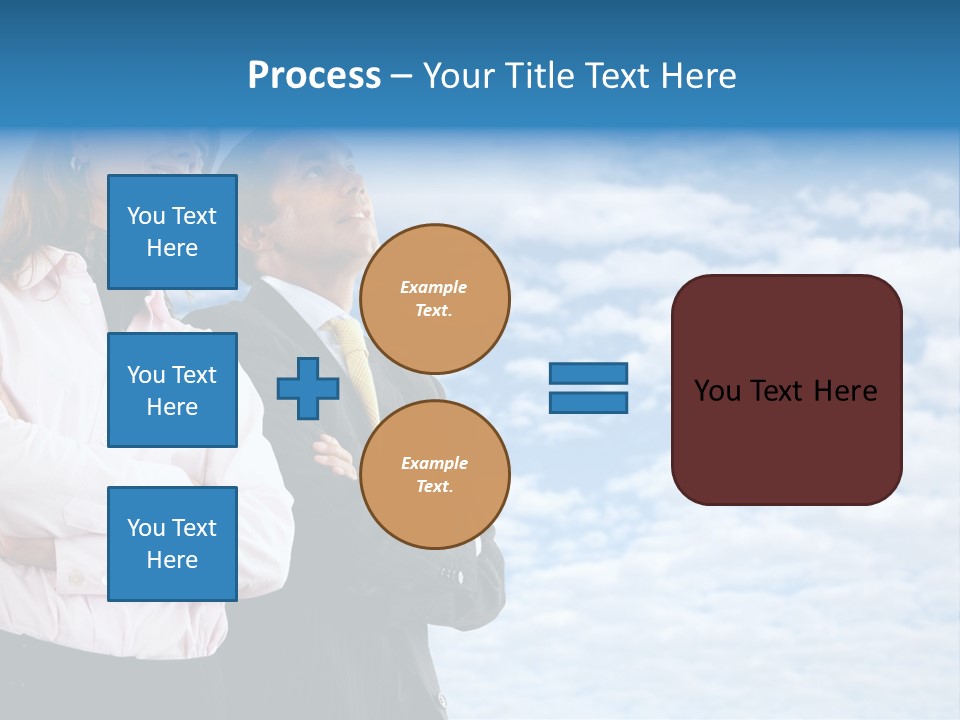 A Man And A Woman Standing Next To Each Other PowerPoint Template