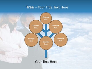 A Man And A Woman Standing Next To Each Other PowerPoint Template