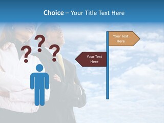A Man And A Woman Standing Next To Each Other PowerPoint Template