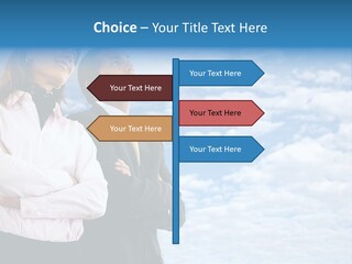 A Man And A Woman Standing Next To Each Other PowerPoint Template
