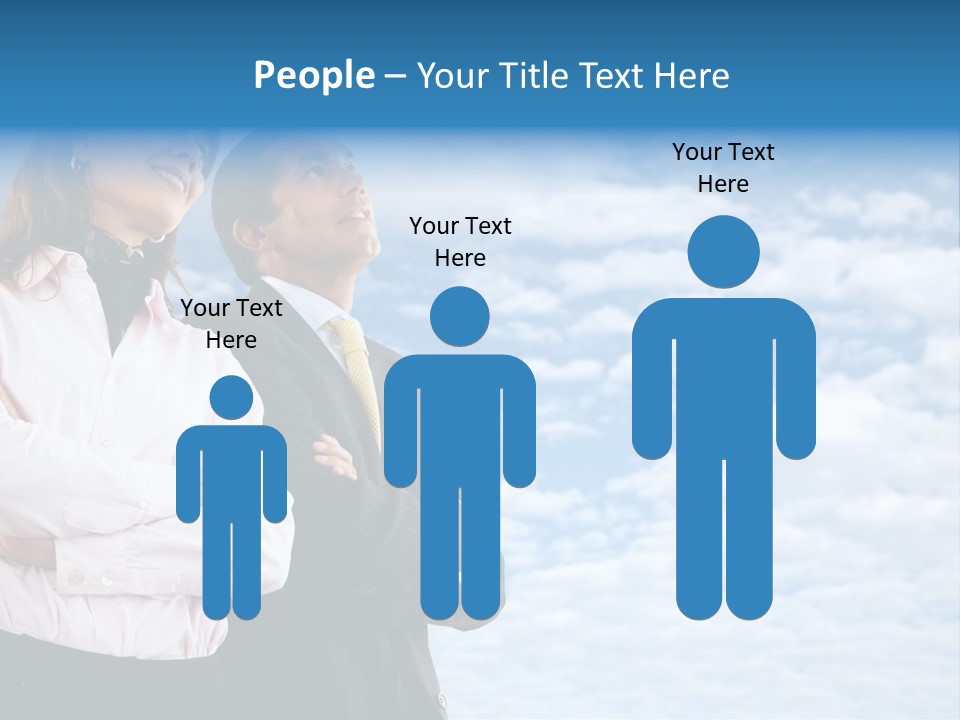 A Man And A Woman Standing Next To Each Other PowerPoint Template