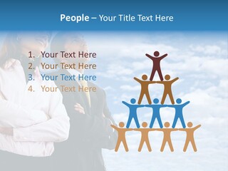 A Man And A Woman Standing Next To Each Other PowerPoint Template
