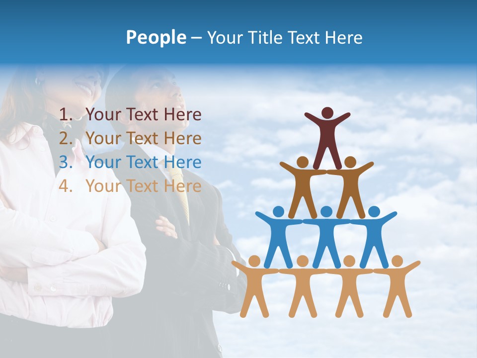 A Man And A Woman Standing Next To Each Other PowerPoint Template