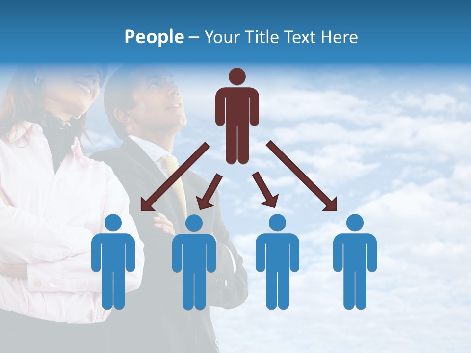 A Man And A Woman Standing Next To Each Other PowerPoint Template