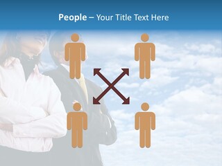 A Man And A Woman Standing Next To Each Other PowerPoint Template