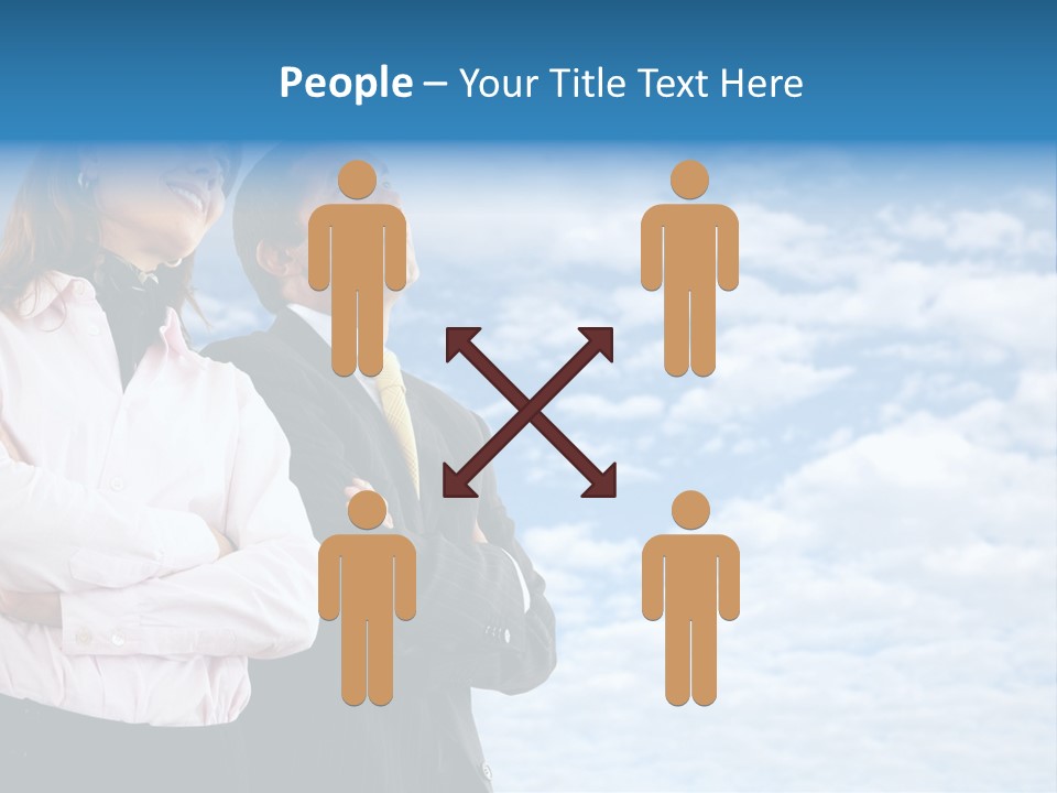 A Man And A Woman Standing Next To Each Other PowerPoint Template