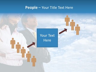 A Man And A Woman Standing Next To Each Other PowerPoint Template