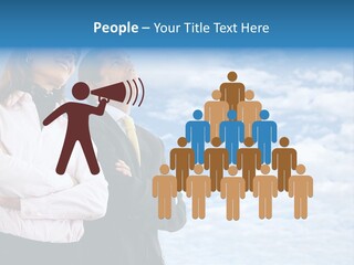 A Man And A Woman Standing Next To Each Other PowerPoint Template