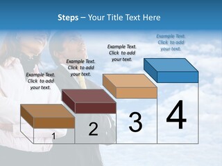 A Man And A Woman Standing Next To Each Other PowerPoint Template
