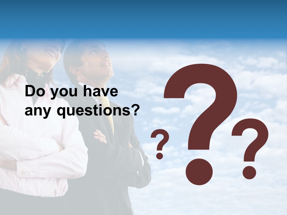 A Man And A Woman Standing Next To Each Other PowerPoint Template