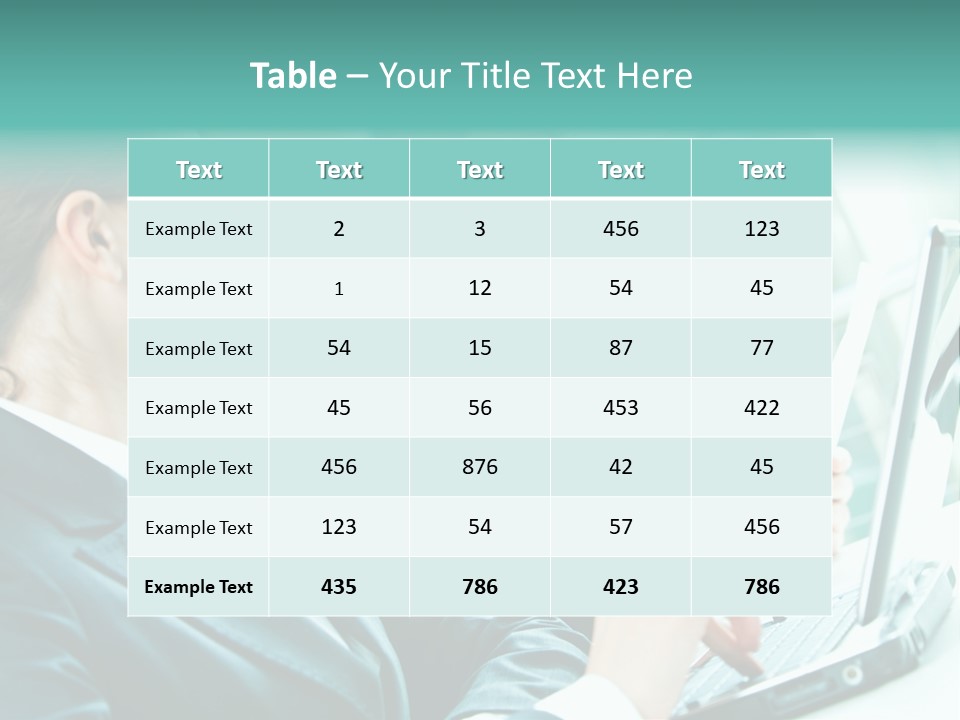 A Group Of People Sitting At A Table With A Laptop PowerPoint Template