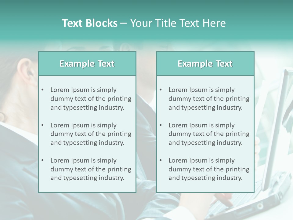 A Group Of People Sitting At A Table With A Laptop PowerPoint Template