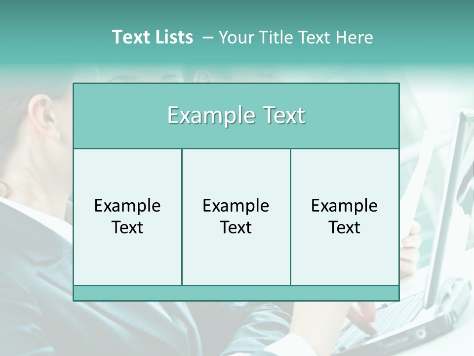 A Group Of People Sitting At A Table With A Laptop PowerPoint Template