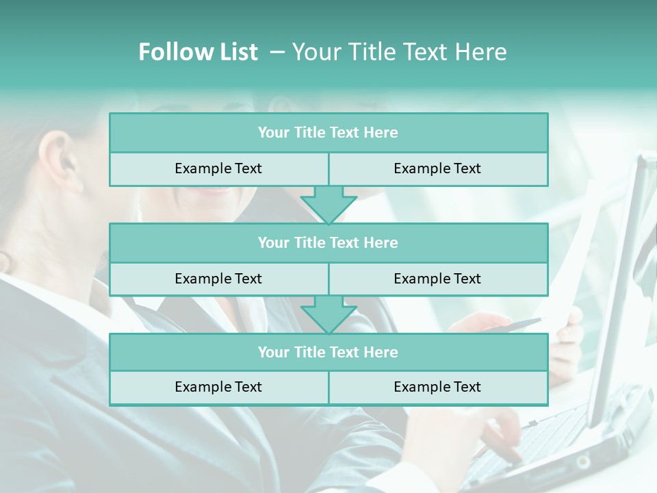A Group Of People Sitting At A Table With A Laptop PowerPoint Template