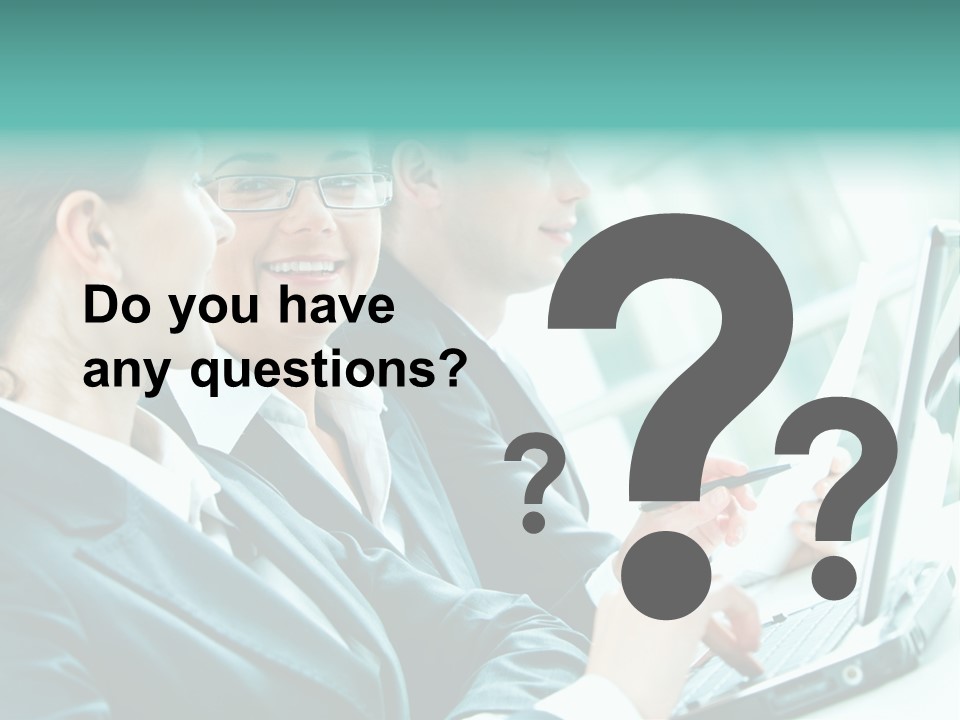 A Group Of People Sitting At A Table With A Laptop PowerPoint Template