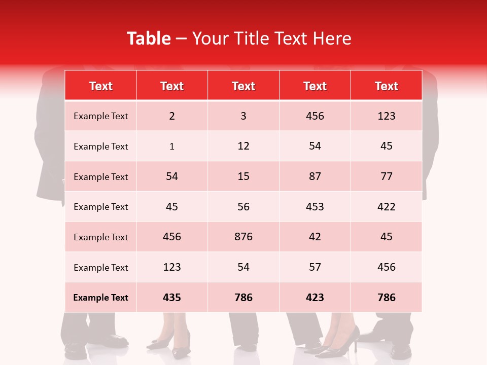 A Group Of Business People Standing Next To Each Other PowerPoint Template